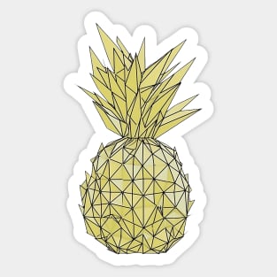 Polygonal Pineapple Sticker